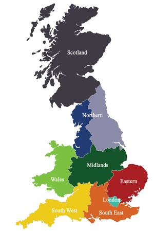 uk boarding schools map